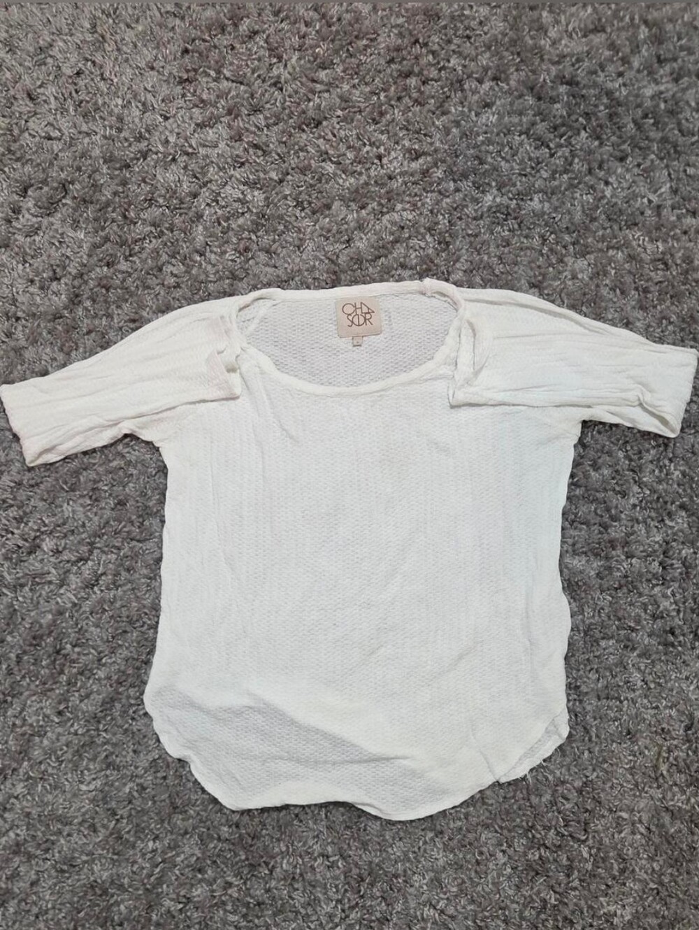 Chaser Knit Off The Top Shoulder Long Sleeve